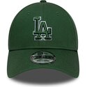 cappello-curvo-verde-cinghia-regolabile-9forty-team-outline-dei-los-angeles-dodgers-mlb-di-new-era