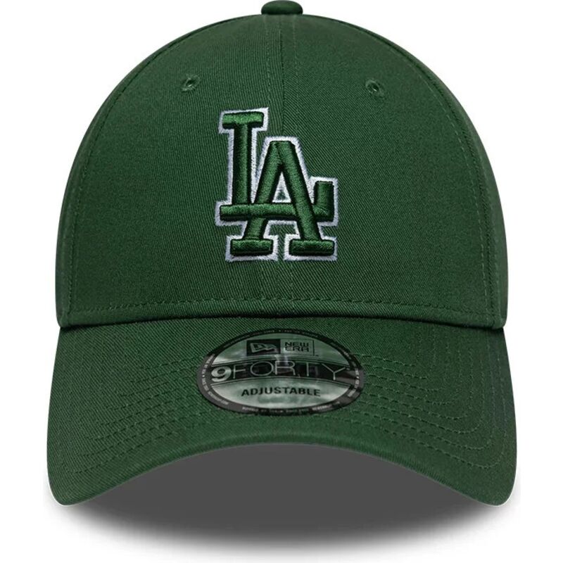 cappello-curvo-verde-cinghia-regolabile-9forty-team-outline-dei-los-angeles-dodgers-mlb-di-new-era cappello-curvo-verde-cinghia-regolabile-9forty-team-outline-dei-los-angeles-dodgers-mlb-di-new-era