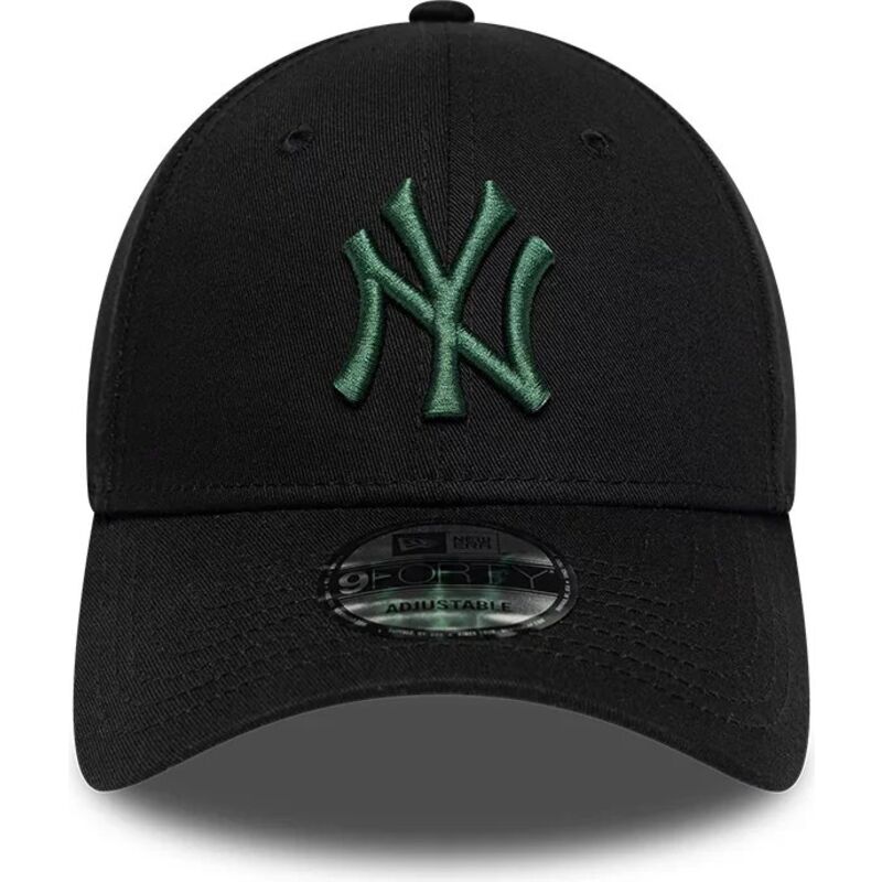 cappello-curvo-nero-cinghia-regolabile-9forty-league-essential-dei-new-york-yankees-mlb-di-new-era