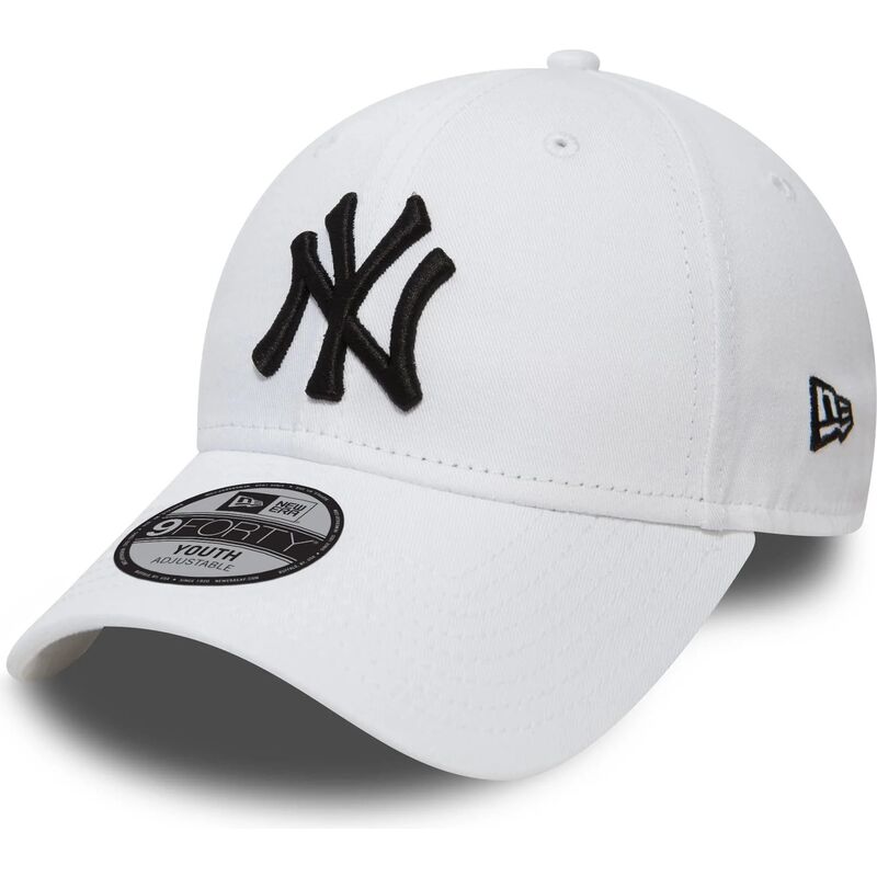 cappellino-curvo-bianco-regolabile-per-bambino-9forty-league-essential-dei-new-york-yankees-mlb-di-new-era