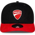 cappello-curvo-nero-snapback-9seventy-stretch-snap-contrast-visor-dei-ducati-motor-motogp-di-new-era