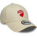 cappello-curvo-beige-cinghia-regolabile-9forty-core-dei-ducati-motor-motogp-di-new-era
