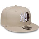cappello-piatto-beige-snapback-9fifty-outdoor-icon-dei-new-york-yankees-mlb-di-new-era