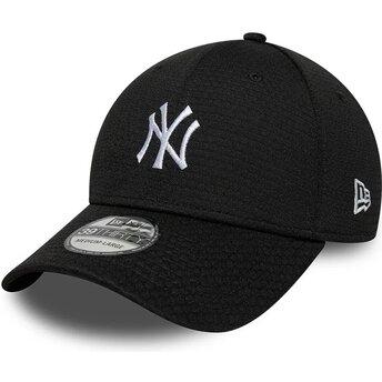 Cappello curvo nero aderente 39THIRTY Stretch Mesh dei New York Yankees MLB di New Era