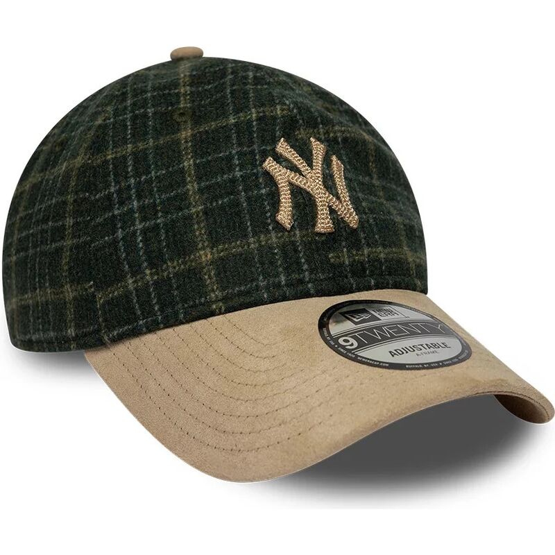 cappello-curvo-verde-cinghia-regolabile-9twenty-mix-check-dei-new-york-yankees-mlb-di-new-era cappello-curvo-verde-cinghia-regolabile-9twenty-mix-check-dei-new-york-yankees-mlb-di-new-era