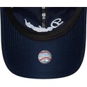 cappello-curvo-blu-marino-cinghia-regolabile-9twenty-cord-script-dei-los-angeles-dodgers-mlb-di-new-era