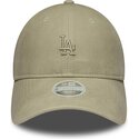 cappello-curvo-beige-cinghia-regolabile-9twenty-washed-pu-dei-los-angeles-dodgers-mlb-di-new-era