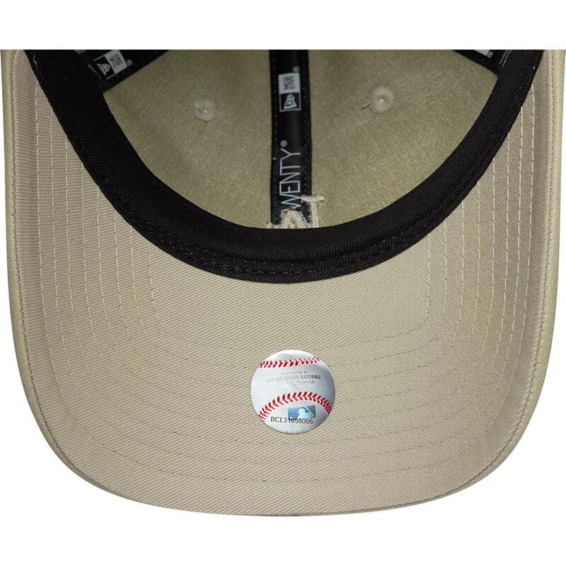 cappello-curvo-beige-cinghia-regolabile-9twenty-washed-pu-dei-los-angeles-dodgers-mlb-di-new-era
