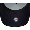 cappello-curvo-verde-snapback-9forty-e-frame-suede-visor-dei-new-york-yankees-mlb-di-new-era