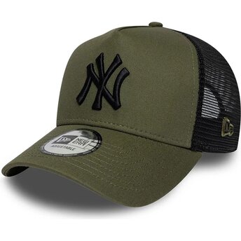 Cappello curvo verde snapback A Frame League Essential dei New York Yankees MLB di New Era
