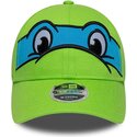 cappello-curvo-verde-snapback-per-bambino-9forty-m-crown-face-dei-leonardo-tortugas-ninja-di-new-era