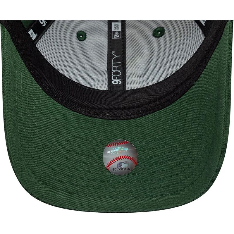 cappello-curvo-verde-snapback-9forty-m-crown-chunky-cord-dei-los-angeles-dodgers-mlb-di-new-era