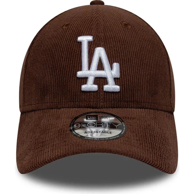 cappello-curvo-marrone-snapback-9forty-entry-cord-dei-los-angeles-dodgers-mlb-di-new-era