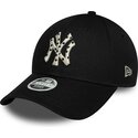 cappello-curvo-nero-cinghia-regolabile-9forty-infill-dei-new-york-yankees-mlb-di-new-era