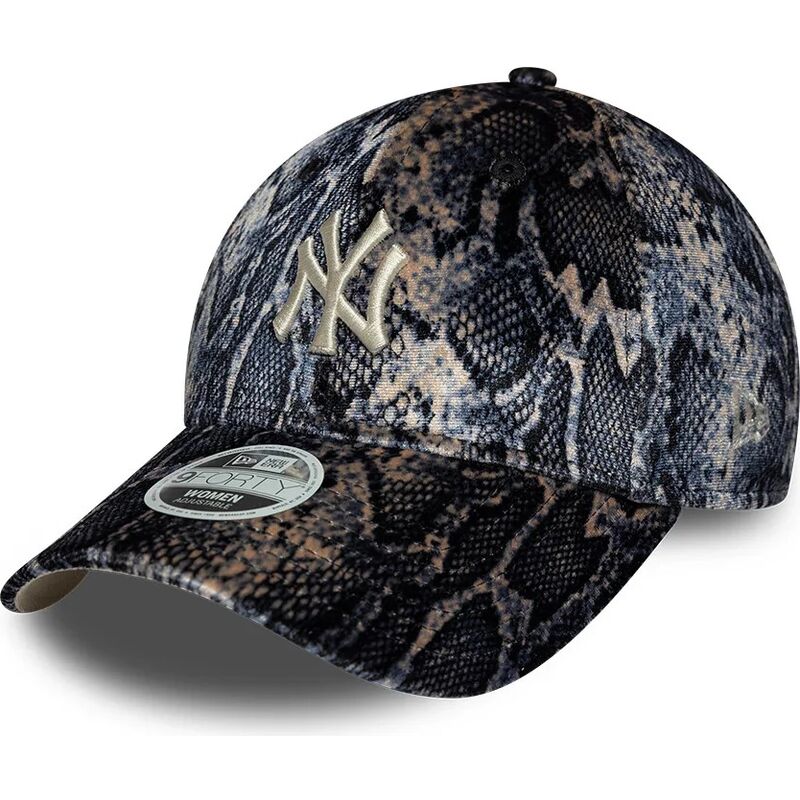 cappello-curvo-multicolore-cinghia-regolabile-9forty-snake-print-dei-new-york-yankees-mlb-di-new-era