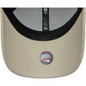 cappello-curvo-beige-cinghia-regolabile-9forty-pu-weave-dei-new-york-yankees-mlb-di-new-era