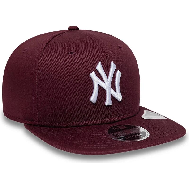 cappello-piatto-rosso-snapback-9fifty-original-fit-league-essential-dei-new-york-yankees-mlb-di-new-era