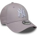cappello-curvo-viola-cinghia-regolabile-per-bambino-9forty-league-essential-dei-new-york-yankees-mlb-di-new-era