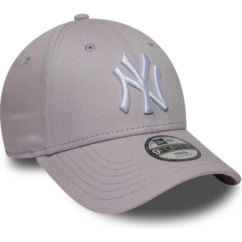 cappello-curvo-viola-cinghia-regolabile-per-bambino-9forty-league-essential-dei-new-york-yankees-mlb-di-new-era