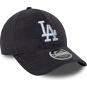 cappello-curvo-grigio-snapback-9forty-m-crown-fleece-dei-los-angeles-dodgers-mlb-di-new-era