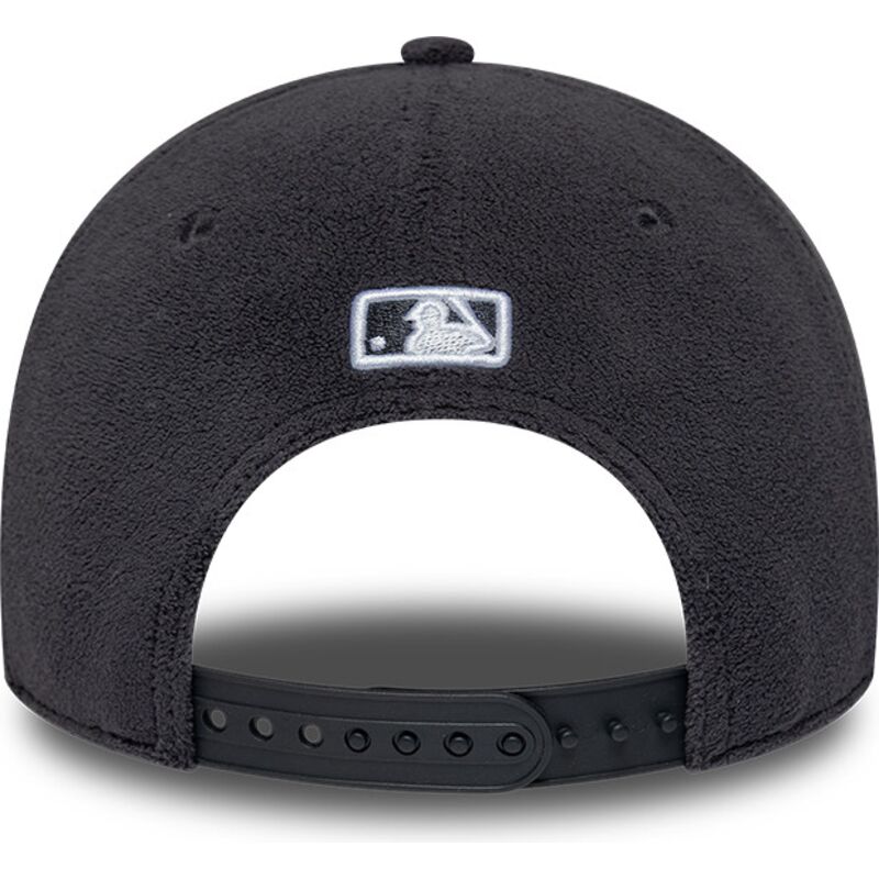 cappello-curvo-grigio-snapback-9forty-m-crown-fleece-dei-los-angeles-dodgers-mlb-di-new-era