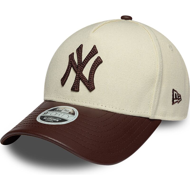 cappello-curvo-beige-cinghia-regolabile-9forty-m-crown-fabric-mix-dei-new-york-yankees-mlb-di-new-era