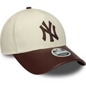 cappello-curvo-beige-cinghia-regolabile-9forty-m-crown-fabric-mix-dei-new-york-yankees-mlb-di-new-era