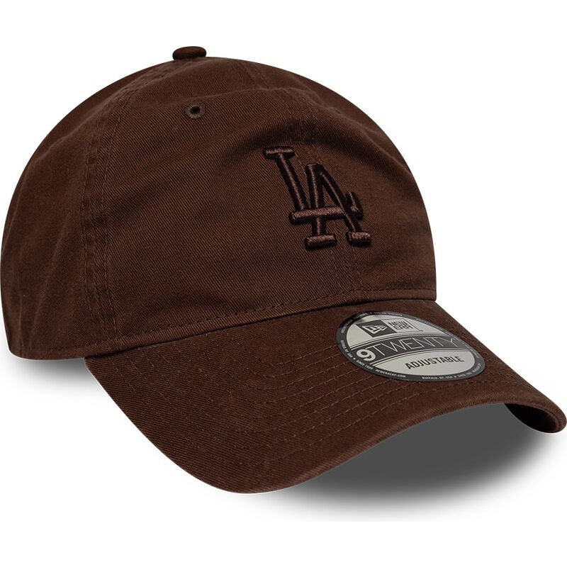 cappello-curvo-marrone-cinghia-regolabile-9twenty-washed-midi-dei-los-angeles-dodgers-mlb-di-new-era