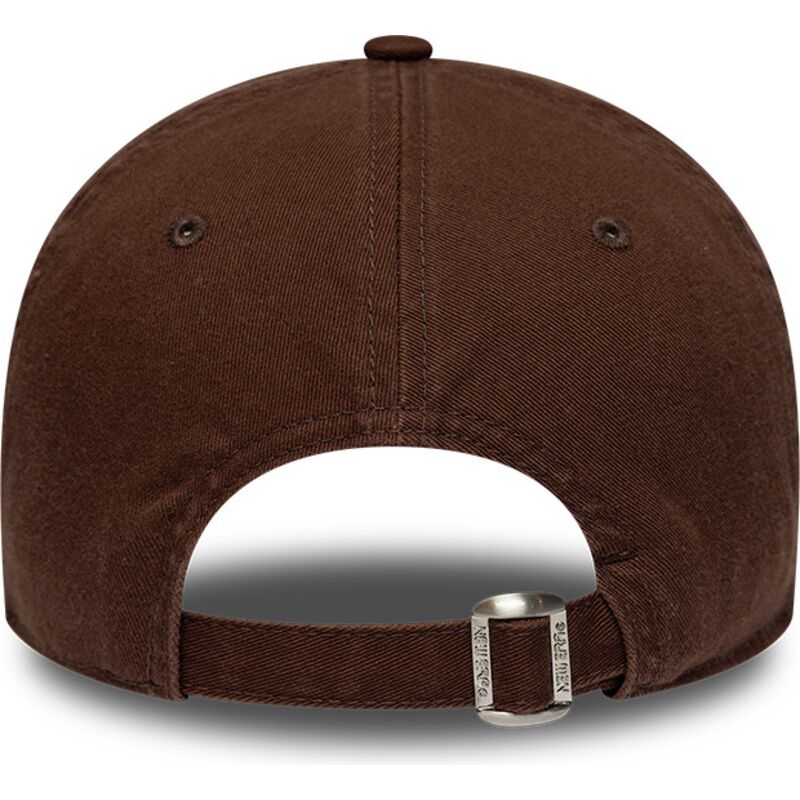 cappello-curvo-marrone-cinghia-regolabile-9twenty-washed-midi-dei-los-angeles-dodgers-mlb-di-new-era
