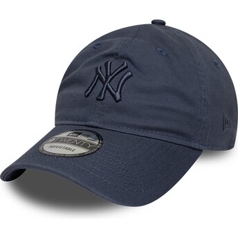 Cappello curvo blu cinghia regolabile 9TWENTY Washed Midi dei New York Yankees MLB di New Era