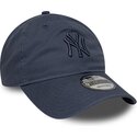 cappello-curvo-blu-cinghia-regolabile-9twenty-washed-midi-dei-new-york-yankees-mlb-di-new-era