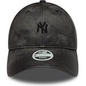 cappello-curvo-nero-cinghia-regolabile-9twenty-washed-pu-dei-new-york-yankees-mlb-di-new-era