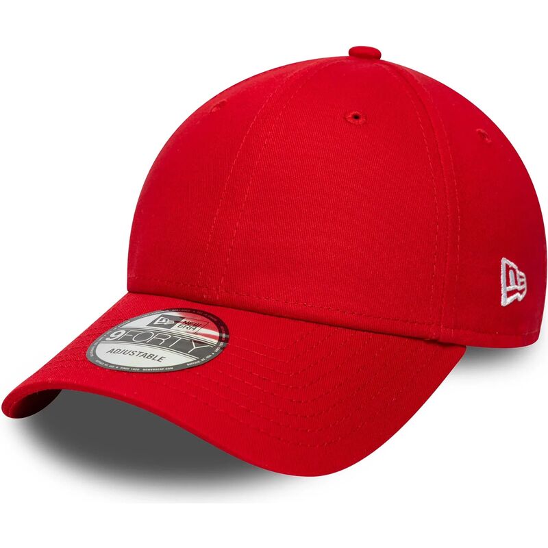 cappellino-curvo-rosso-regolabile-9forty-basic-flag-di-new-era