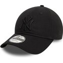 cappellino-curvo-nero-regolabile-con-logo-nero-9twenty-league-essential-di-new-york-yankees-mlb-di-new-era