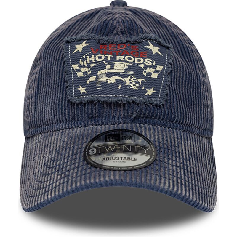 cappello-curvo-blu-marino-cinghia-regolabile-9twenty-patch-acid-cord-di-new-era