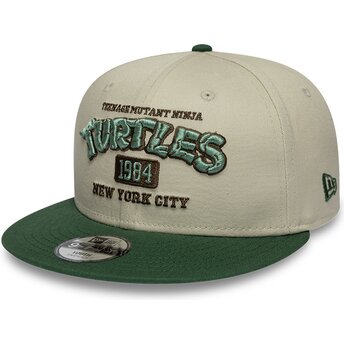 Cappello piatto verde snapback per bambino 9FIFTY dei Tortugas Ninja di New Era