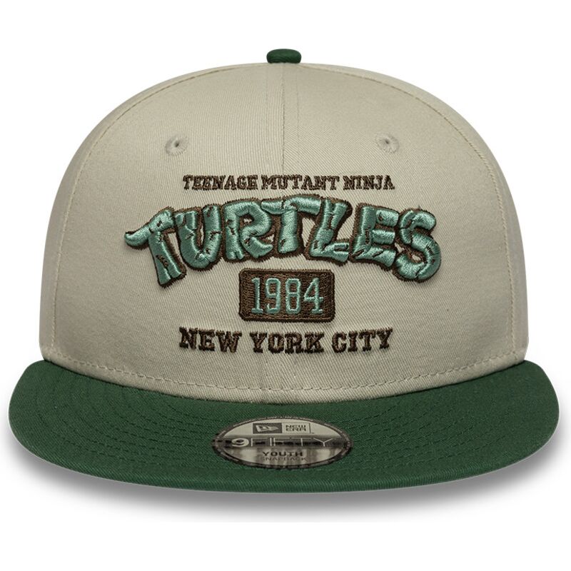 cappello-piatto-verde-snapback-per-bambino-9fifty-dei-tortugas-ninja-di-new-era