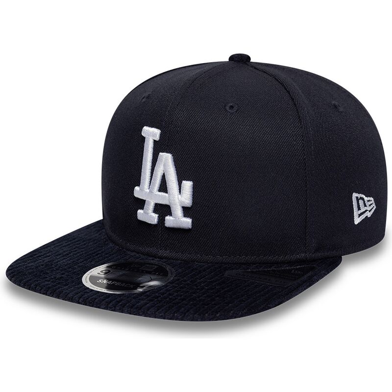 cappello-piatto-blu-marino-snapback-9fifty-cord-visor-dei-los-angeles-dodgers-mlb-di-new-era
