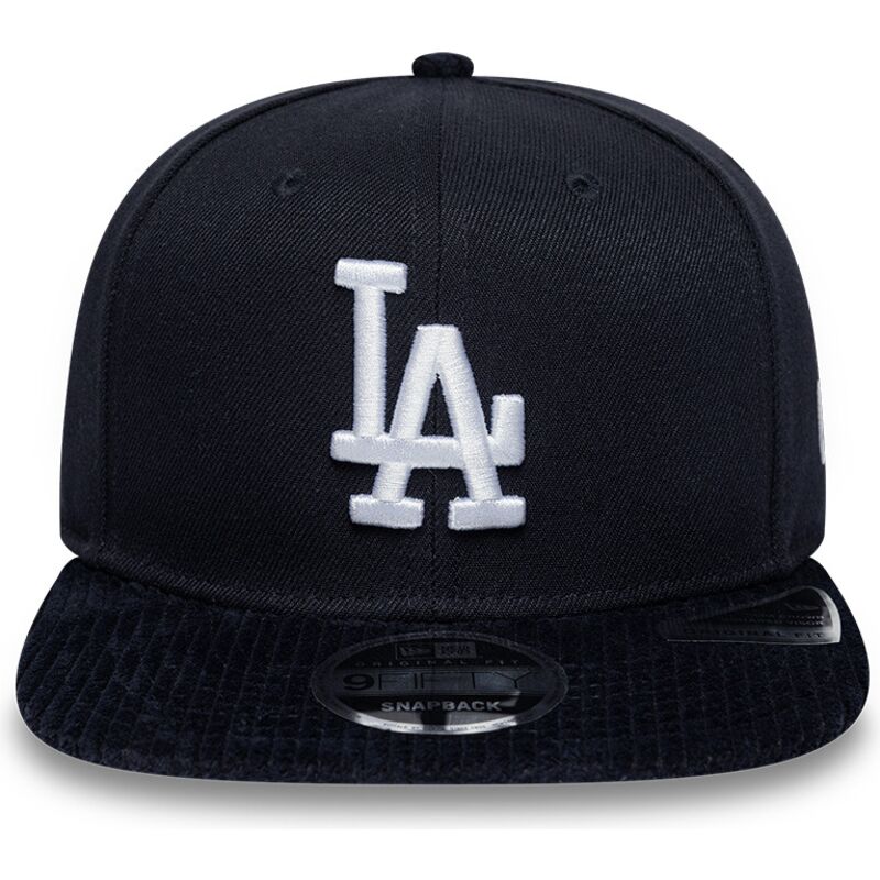 cappello-piatto-blu-marino-snapback-9fifty-cord-visor-dei-los-angeles-dodgers-mlb-di-new-era