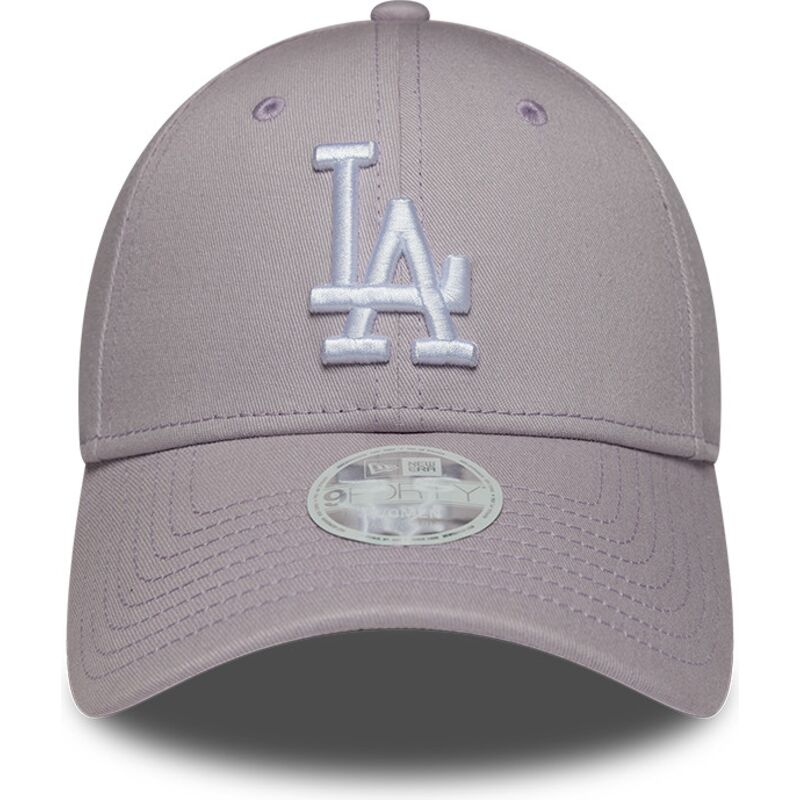 cappello-curvo-viola-cinghia-regolabile-9forty-league-essential-dei-los-angeles-dodgers-mlb-di-new-era