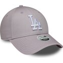 cappello-curvo-viola-cinghia-regolabile-9forty-league-essential-dei-los-angeles-dodgers-mlb-di-new-era