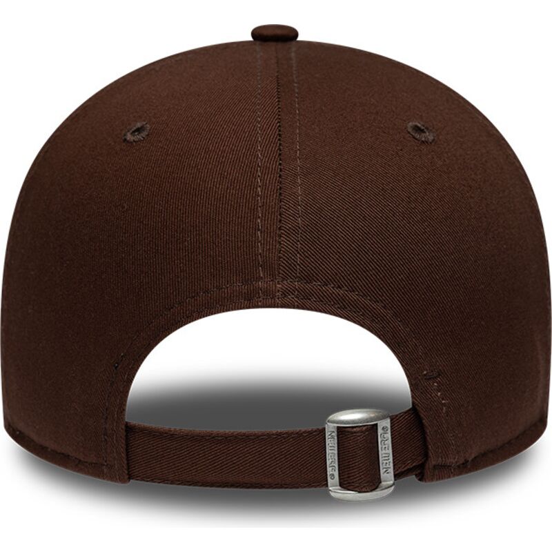 cappello-curvo-marrone-cinghia-regolabile-9forty-league-essential-dei-new-york-yankees-mlb-di-new-era
