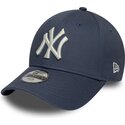 cappello-curvo-blu-cinghia-regolabile-per-bambino-9forty-league-essential-dei-new-york-yankees-mlb-di-new-era