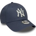 cappello-curvo-blu-cinghia-regolabile-per-bambino-9forty-league-essential-dei-new-york-yankees-mlb-di-new-era