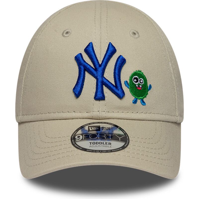 cappello-curvo-beige-cinghia-regolabile-9forty-monster-icon-dei-new-york-yankees-mlb-di-new-era