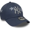 cappello-curvo-blu-cinghia-regolabile-per-bambino-9forty-space-glow-in-the-dark-dei-new-york-yankees-mlb-di-new-era
