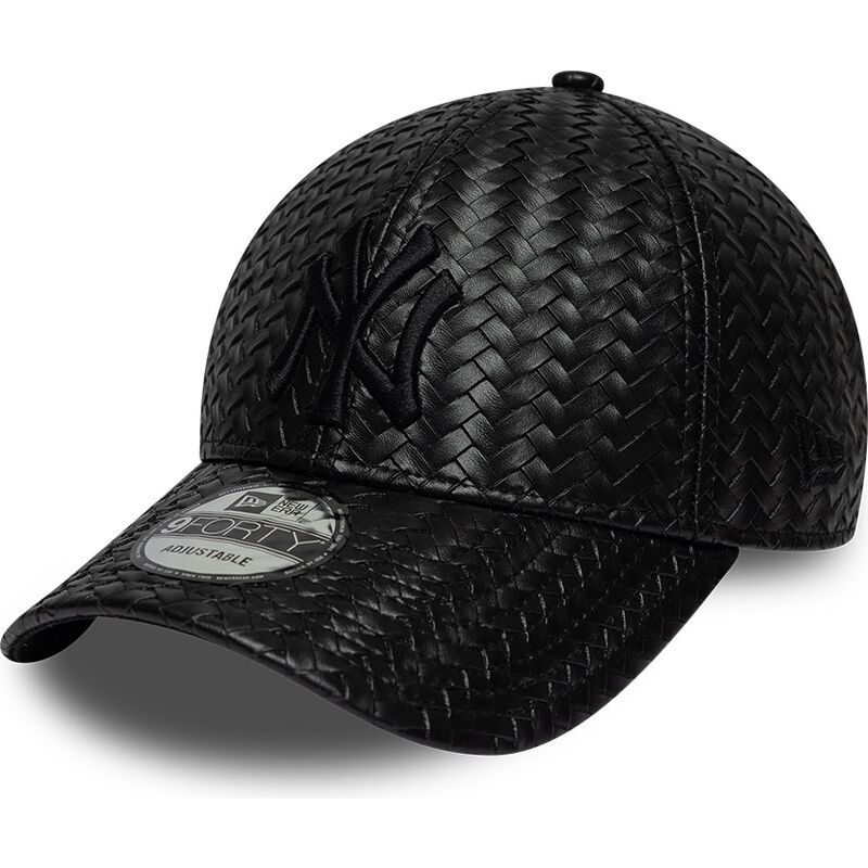 cappello-curvo-nero-snapback-9forty-pu-weave-dei-new-york-yankees-mlb-di-new-era cappello-curvo-nero-snapback-9forty-pu-weave-dei-new-york-yankees-mlb-di-new-era