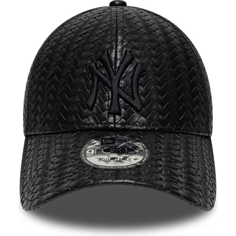 cappello-curvo-nero-snapback-9forty-pu-weave-dei-new-york-yankees-mlb-di-new-era cappello-curvo-nero-snapback-9forty-pu-weave-dei-new-york-yankees-mlb-di-new-era