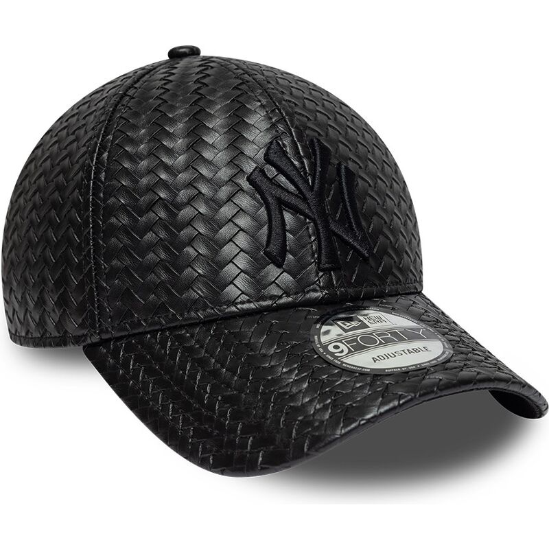 cappello-curvo-nero-snapback-9forty-pu-weave-dei-new-york-yankees-mlb-di-new-era cappello-curvo-nero-snapback-9forty-pu-weave-dei-new-york-yankees-mlb-di-new-era
