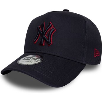Cappello curvo blu marino snapback 9FORTY E Frame Team Outline dei New York Yankees MLB di New Era